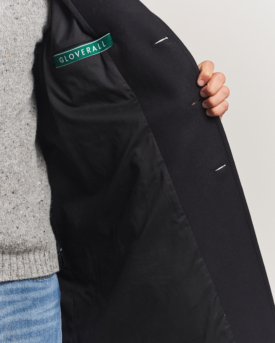 Herren | Jacken | Gloverall | Chesterfield Wool/Cashmere Refined Coat Black