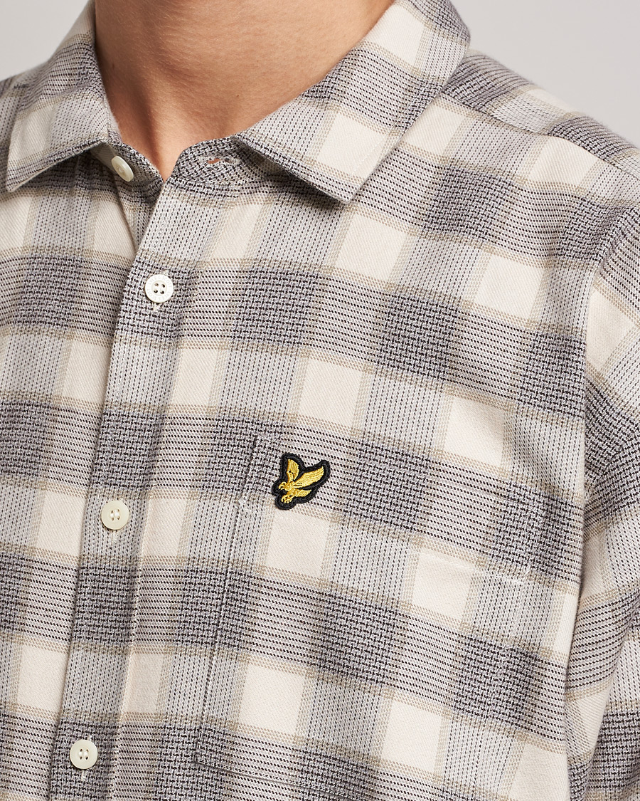 Herren | Hemden | Lyle & Scott | Checked Cotton Shirt Taupe