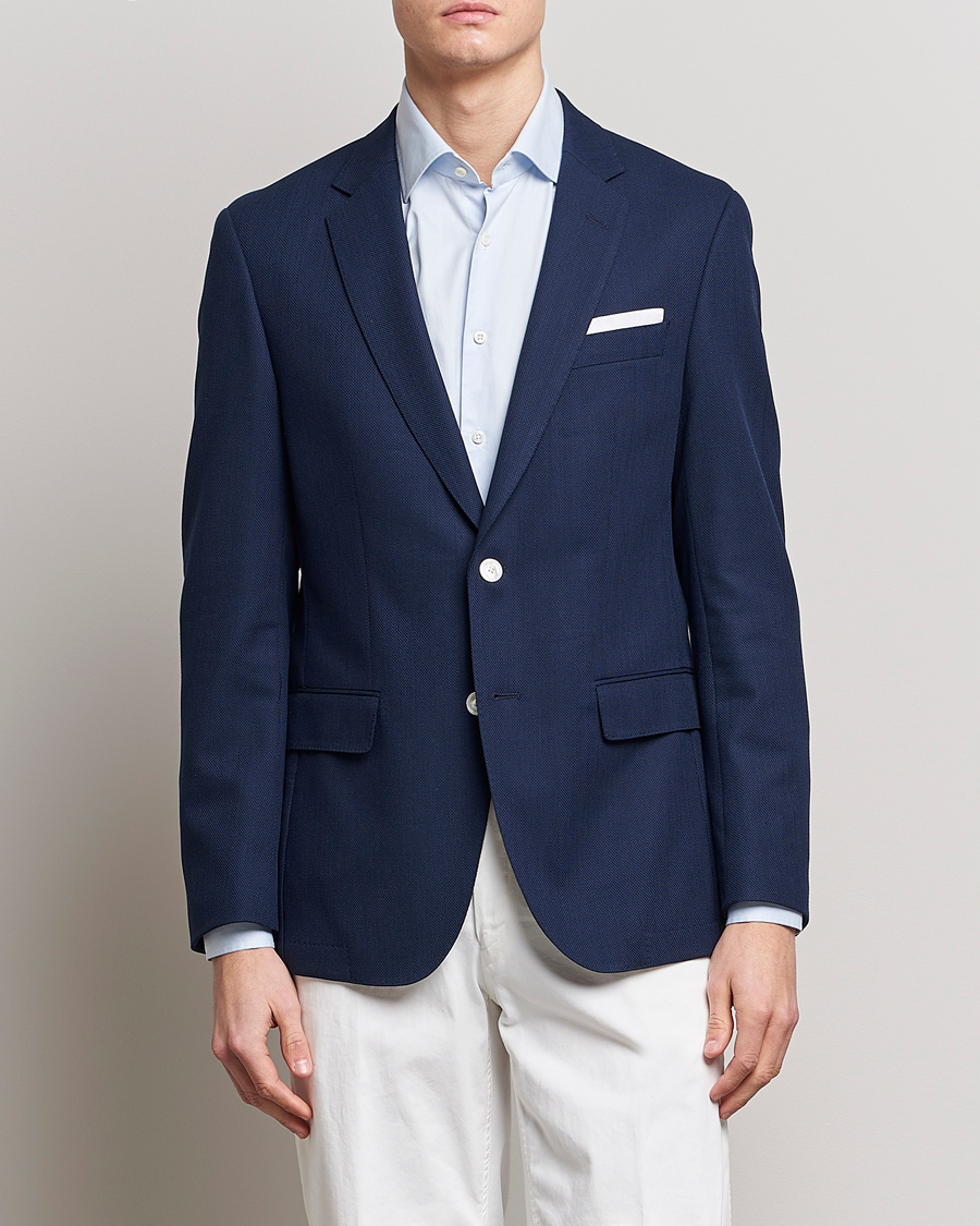 Herren | Sakkos | BOSS BLACK | Hutson Wool/Cotton Club Blazer Dark Blue