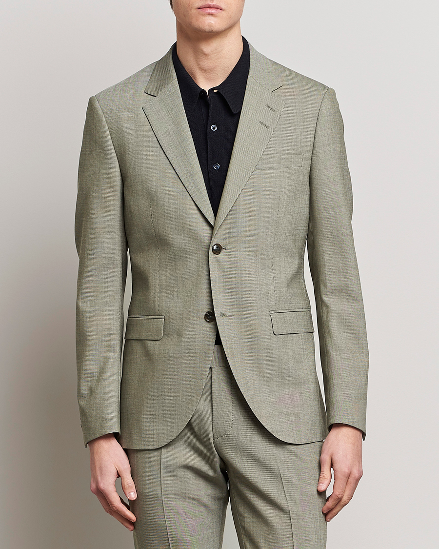 Herren | Sakkos | Tiger of Sweden | Jamonte Wool Blazer Uniform Green