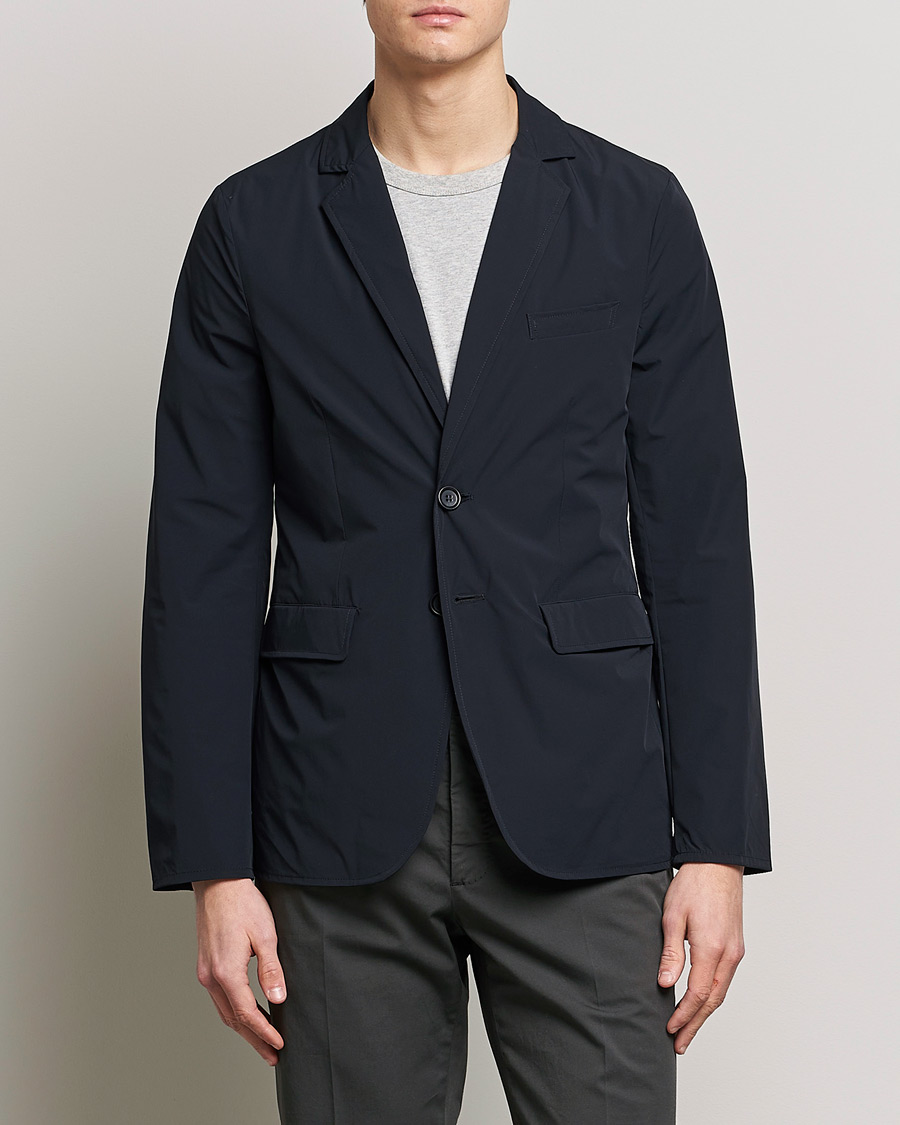 Herren | Sakkos | Aspesi | Stretch Nylon Blazer Navy