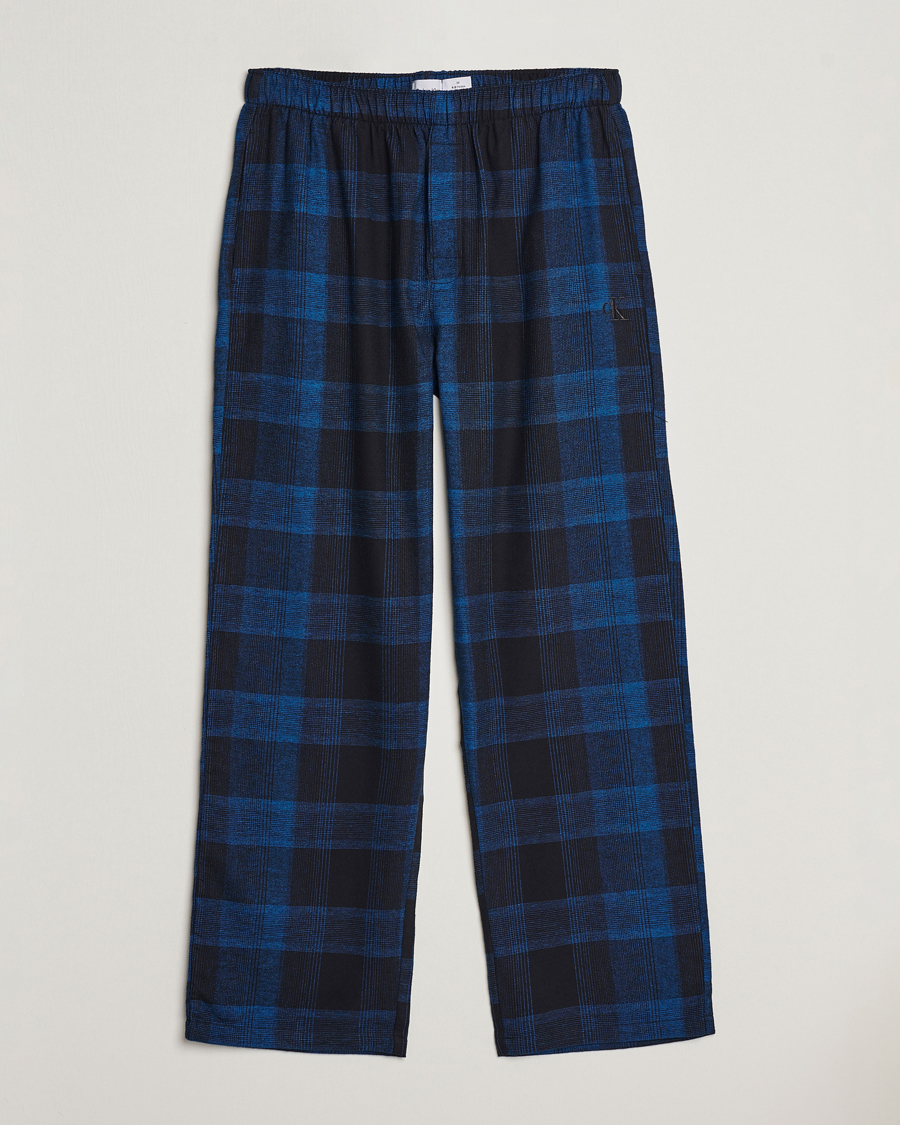 Herren | Schlafanzüge & Bademäntel | Calvin Klein | Flannel Pyjama Pants Black/Blue