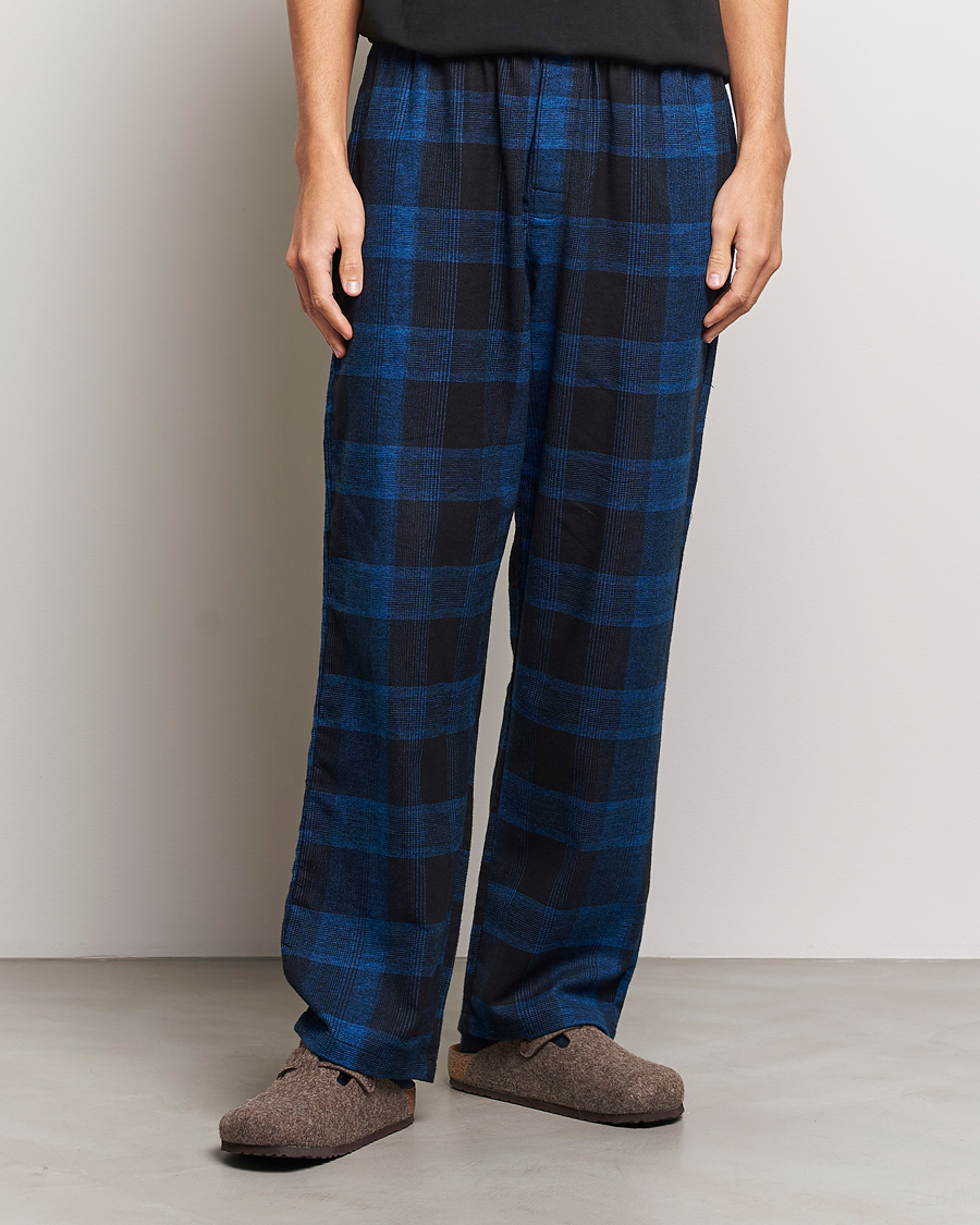 Herren | Schlafanzüge & Bademäntel | Calvin Klein | Flannel Pyjama Pants Black/Blue