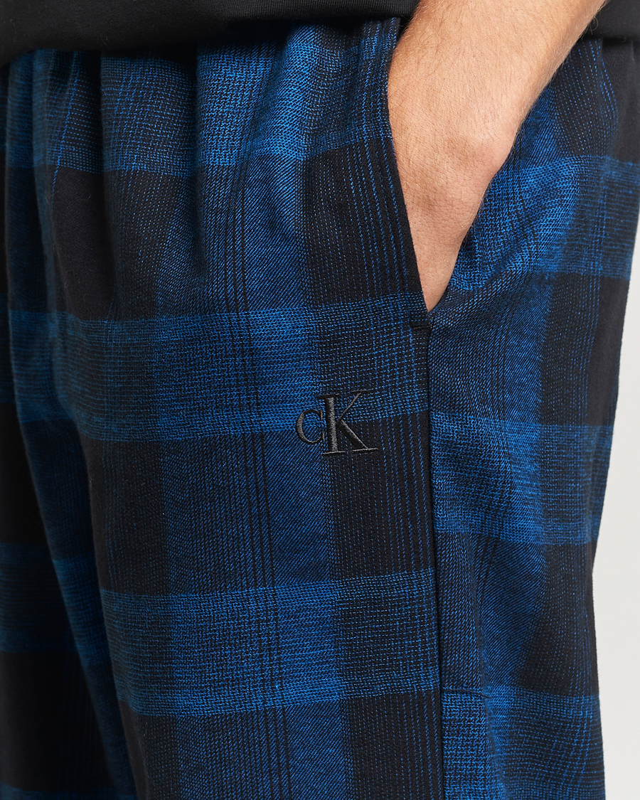 Herren | Schlafanzüge & Bademäntel | Calvin Klein | Flannel Pyjama Pants Black/Blue