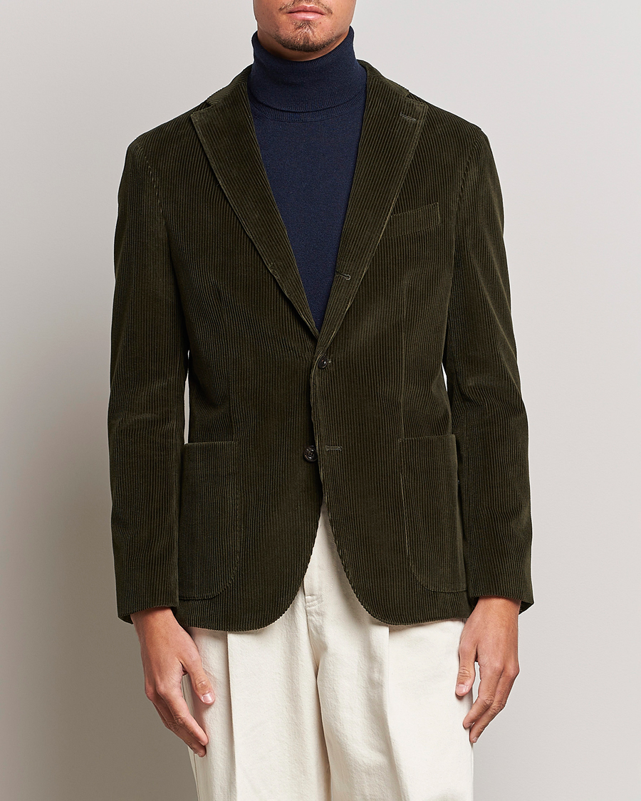 Herren | Sakkos | Boglioli | K Jacket Corduroy Blazer Dark Green