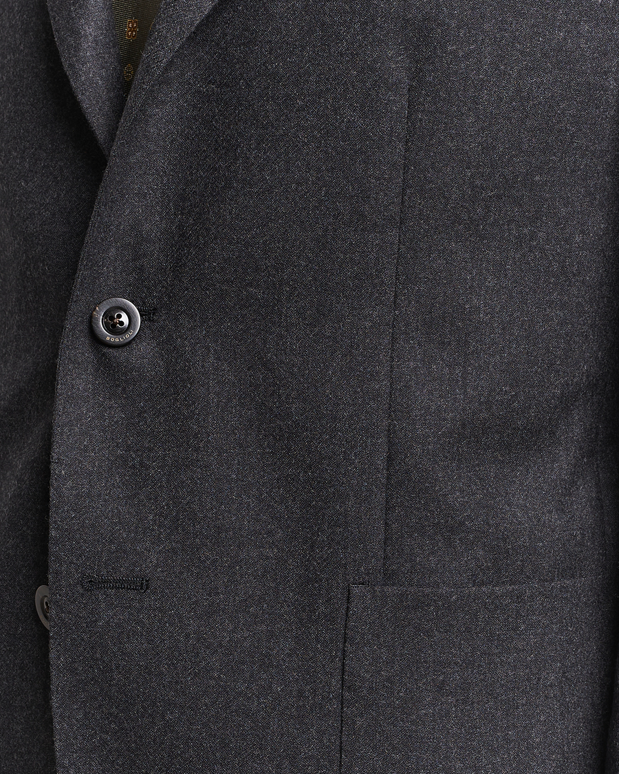 Herren | Anzüge | Boglioli | K Jacket Light Flannel Suit Dark Grey
