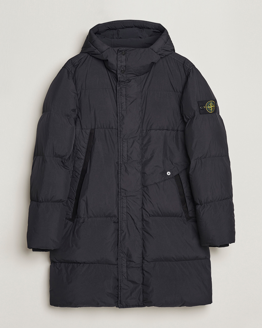 Herren | Jacken | Stone Island | Garment Dyed Recycled Nylon Long Down Jacket Black