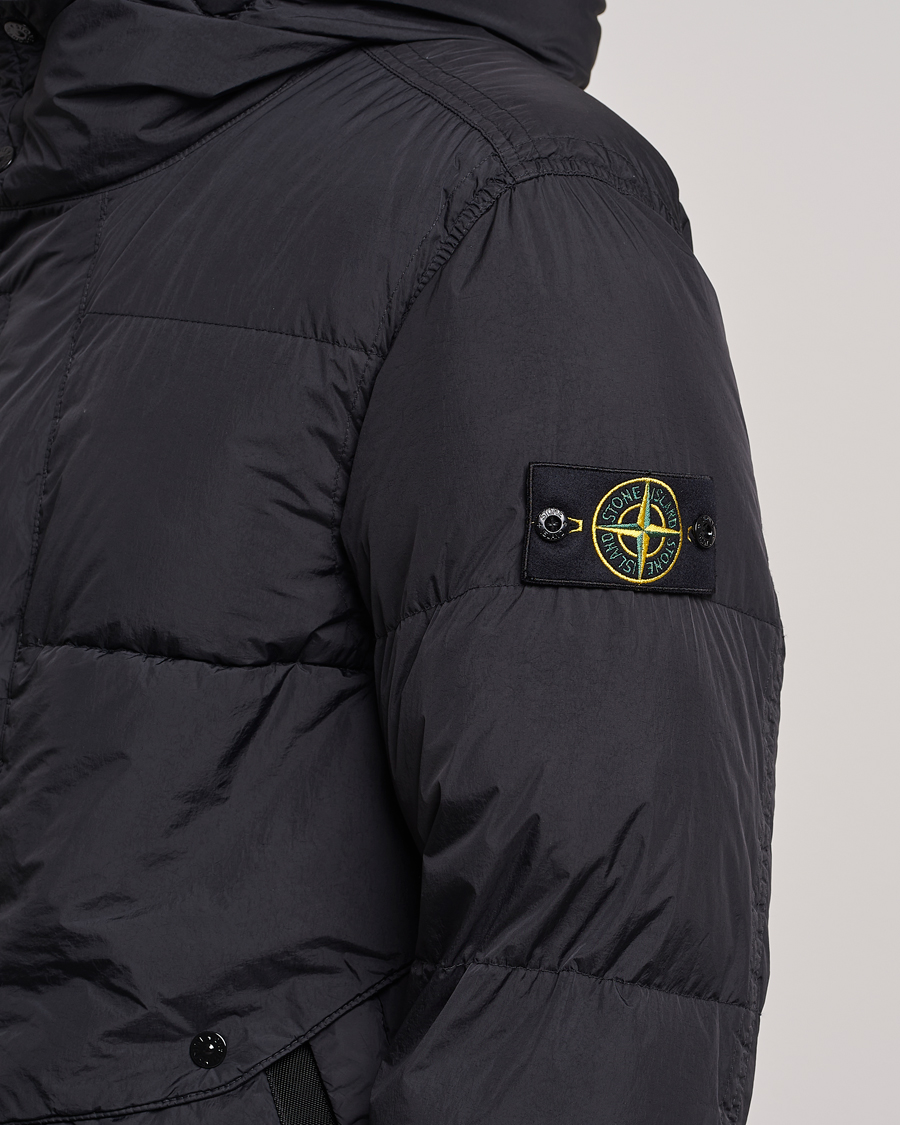 Herren | Jacken | Stone Island | Garment Dyed Recycled Nylon Long Down Jacket Black