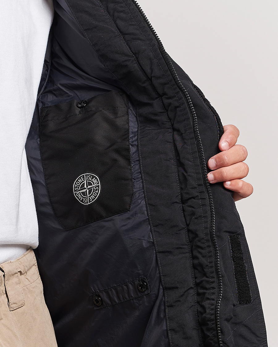 Herren | Jacken | Stone Island | Garment Dyed Recycled Nylon Long Down Jacket Black