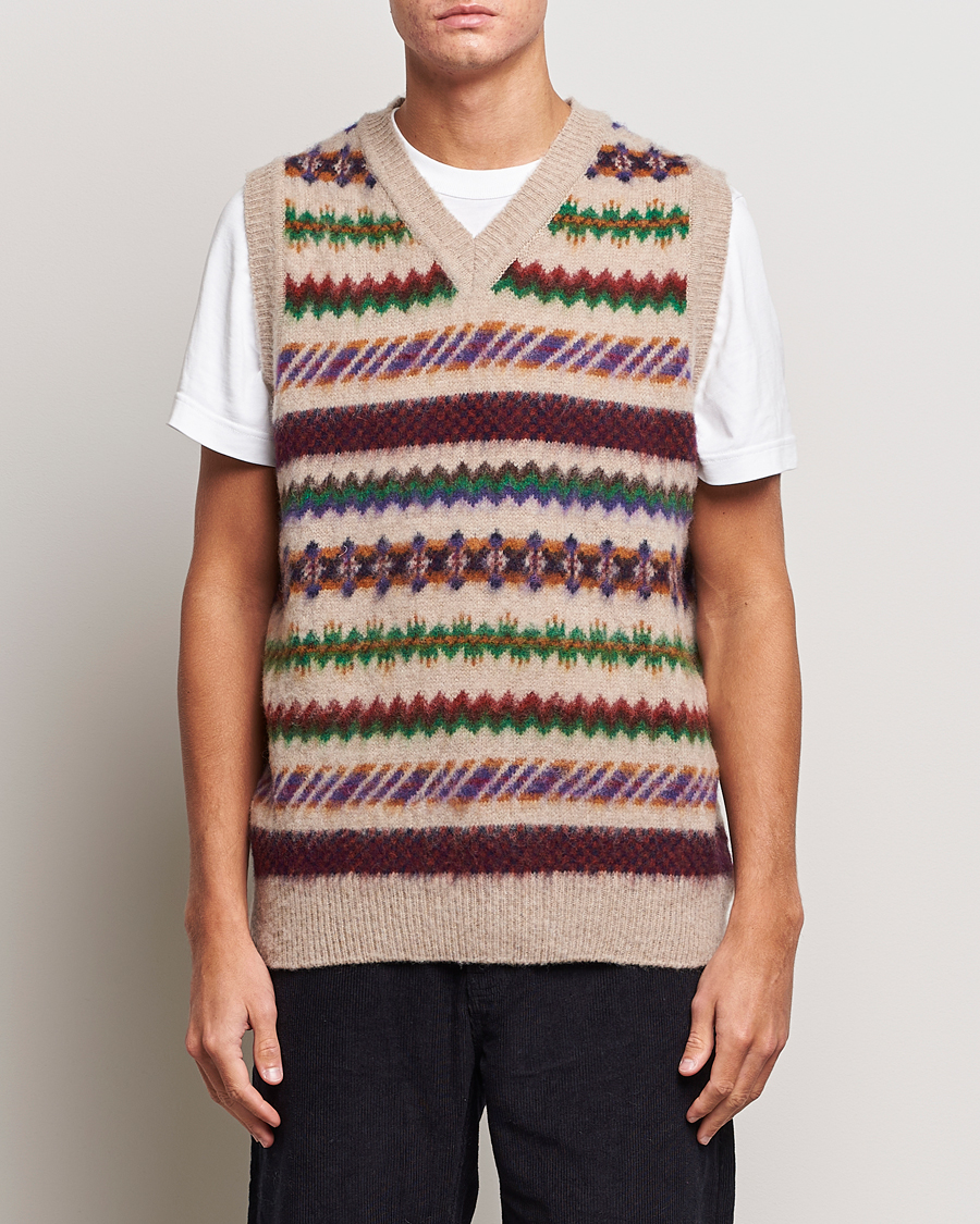 Herren | Pullover | Howlin' | Brushed Wool Vest Biscuit