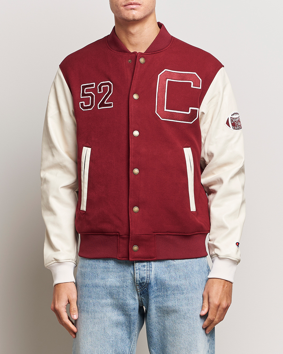 Herren | Jacken | Champion | Archive Varsity Bomber Jacket Cabernet