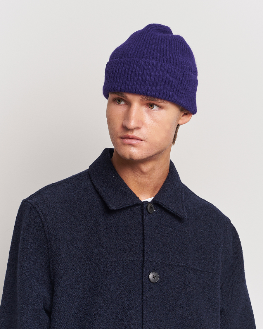 Herren |  | Le Bonnet | Lambswool/Caregora Beanie Indigo