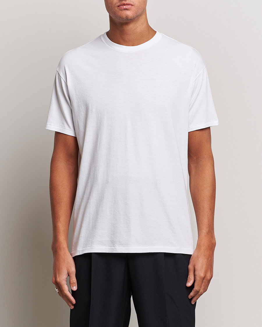 Herren |  | Auralee | Seamless Crew Neck T-Shirt White