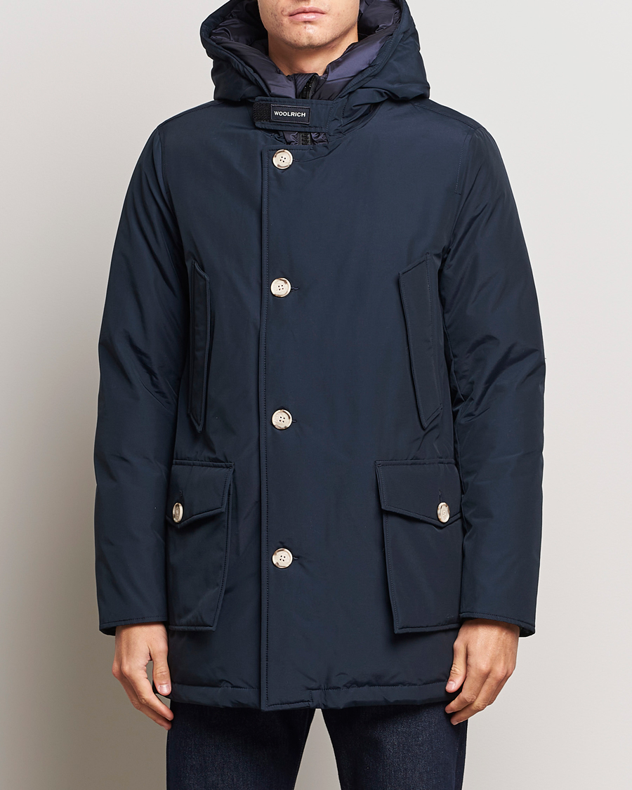 Herren |  | Woolrich | Arctic Parka No Fur Melton Blue