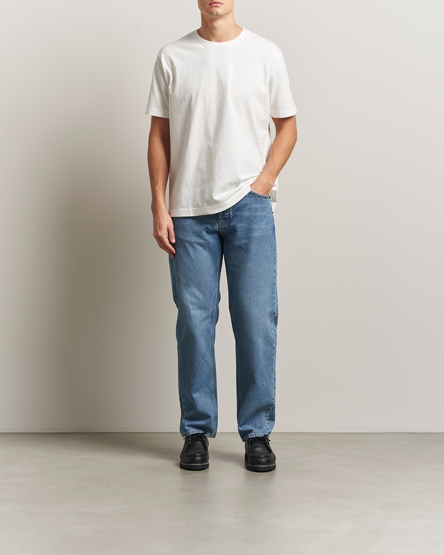 Herren | T-Shirts | Nudie Jeans | Uno Everyday Crew Neck T-Shirt Chalk White