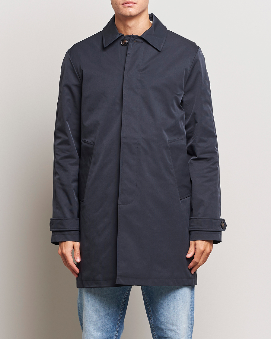 Herren |  | Morris | Barlay Waterproof Car Coat Blue