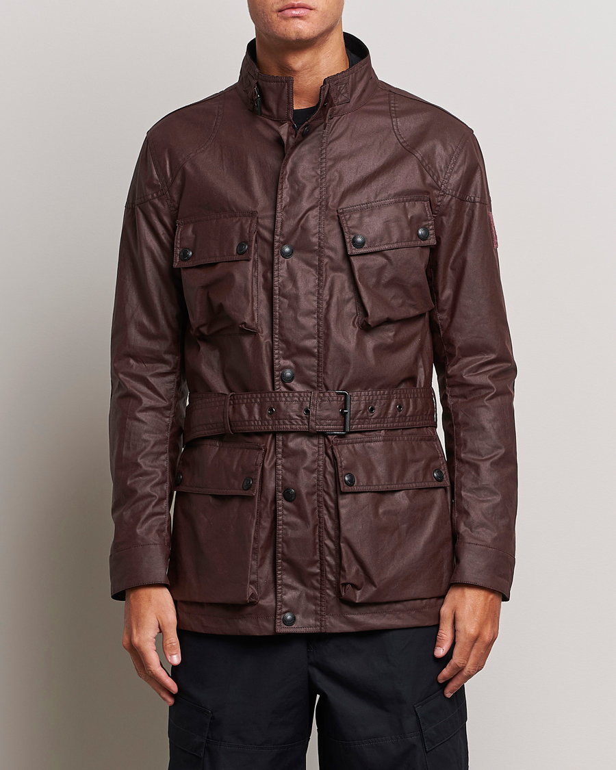 Herren | Jacken | Belstaff | Trialmaster Waxed Mc Jacket Redwood