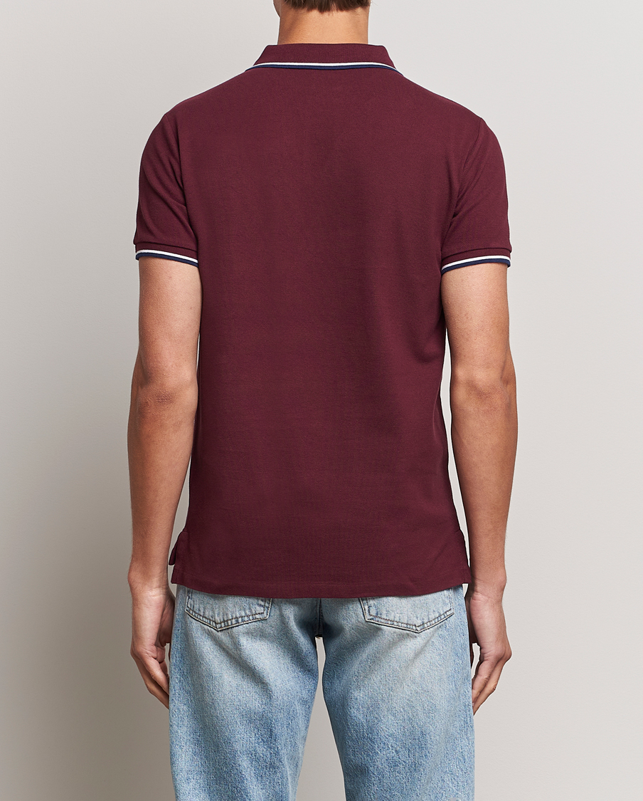 Herren | Poloshirts | Polo Ralph Lauren | Custom Slim Fit Piped Polo Harvard Wine