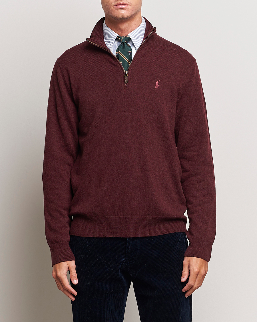 Herren |  | Polo Ralph Lauren | Merino Half-Zip Sweater Aged Wine Heather