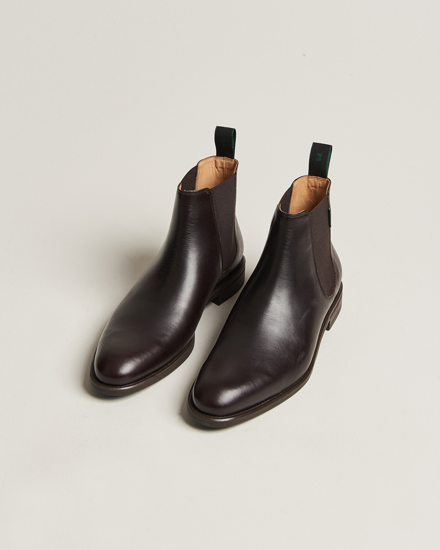 Herren |  | PS Paul Smith | Cedric Leather Chelsea Boot Dark Brown