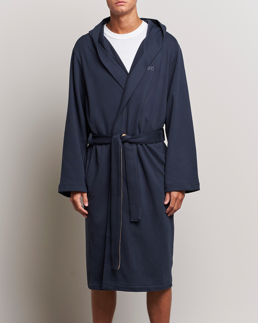 Herren |  | BOSS BLACK | Iconic Terry Robe Dark Blue