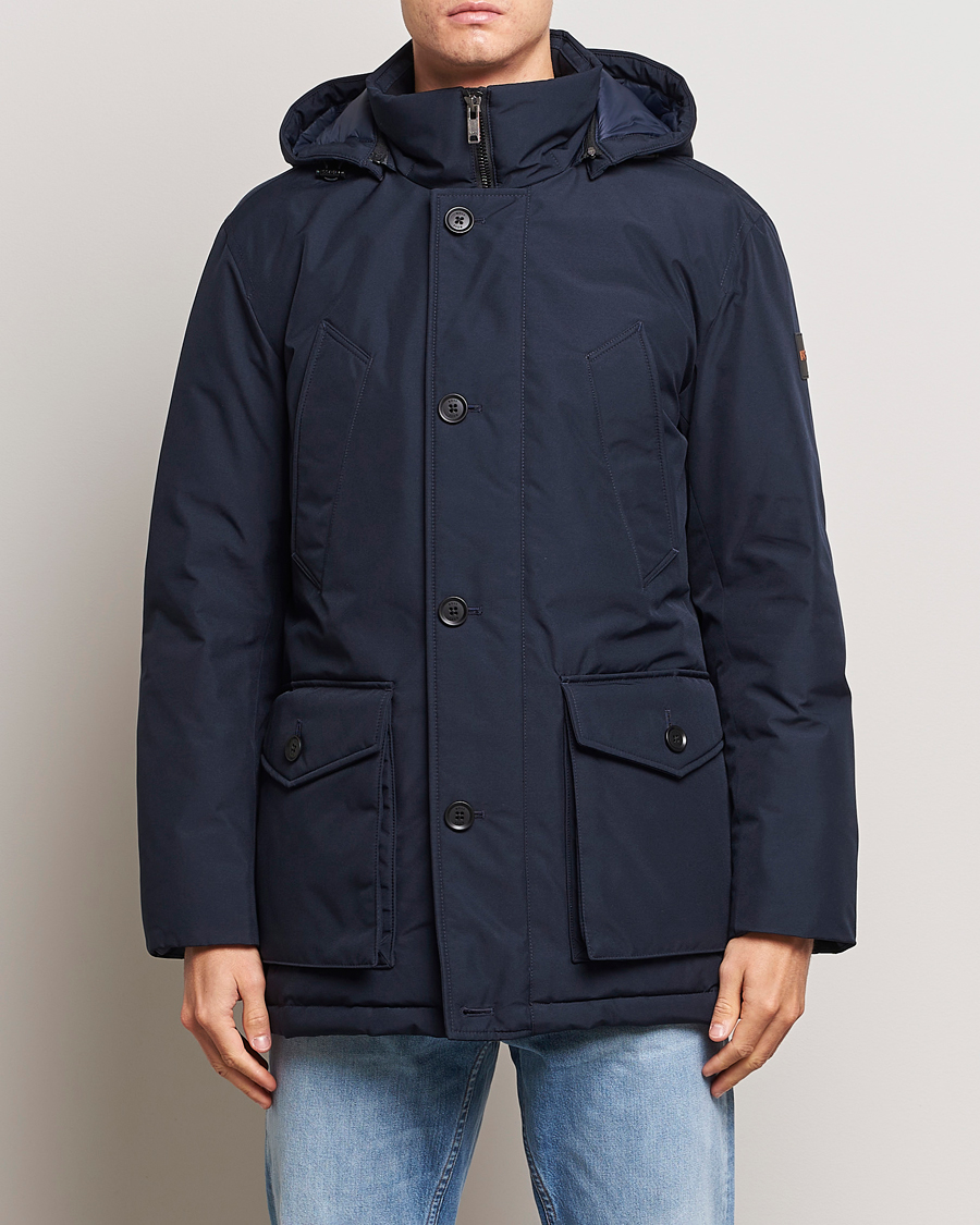 Herren | Parkas | BOSS ORANGE | Osiass Parka Dark Blue