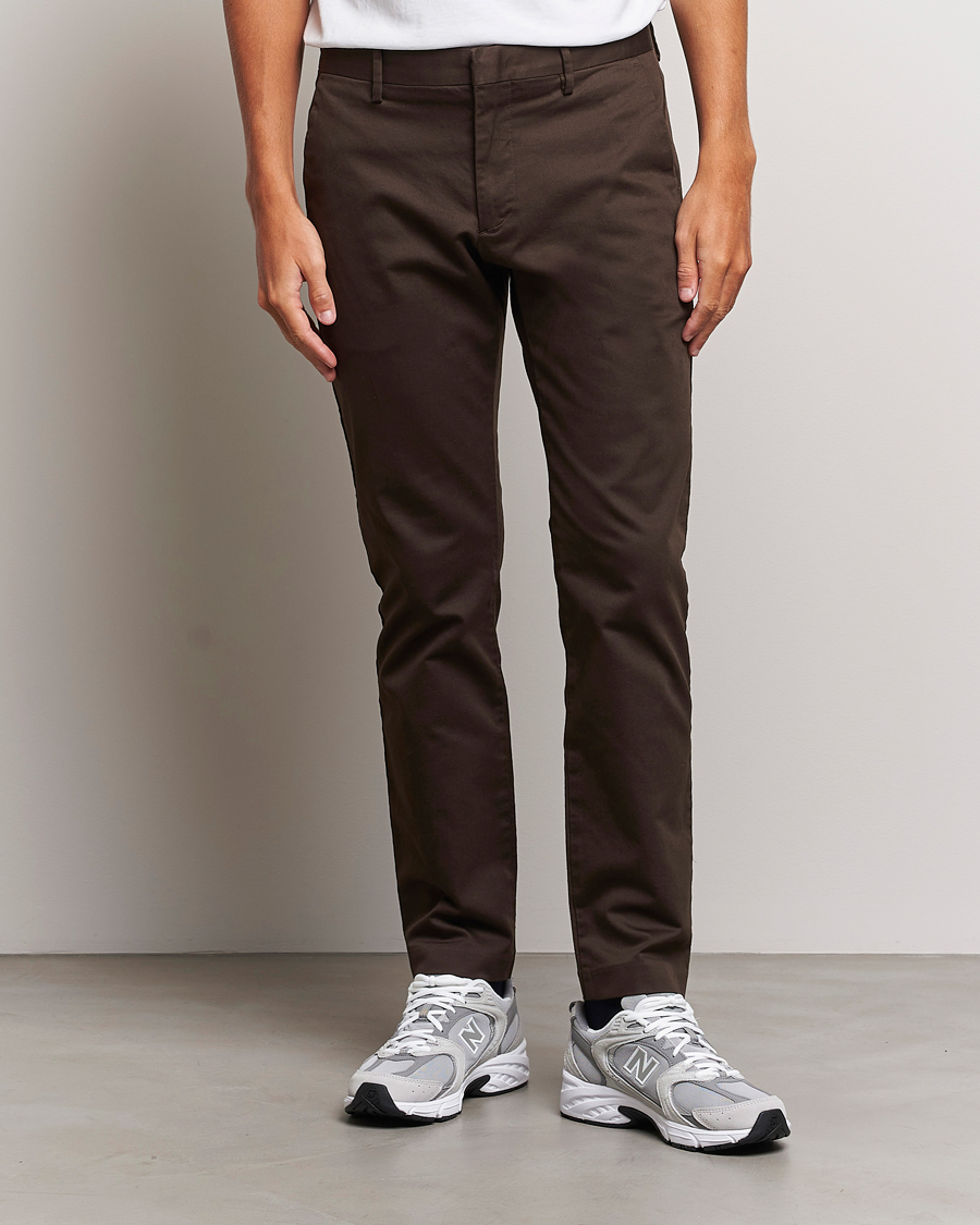 Herren | Hosen | NN07 | Theo Regular Fit Stretch Chinos Demitase Brown