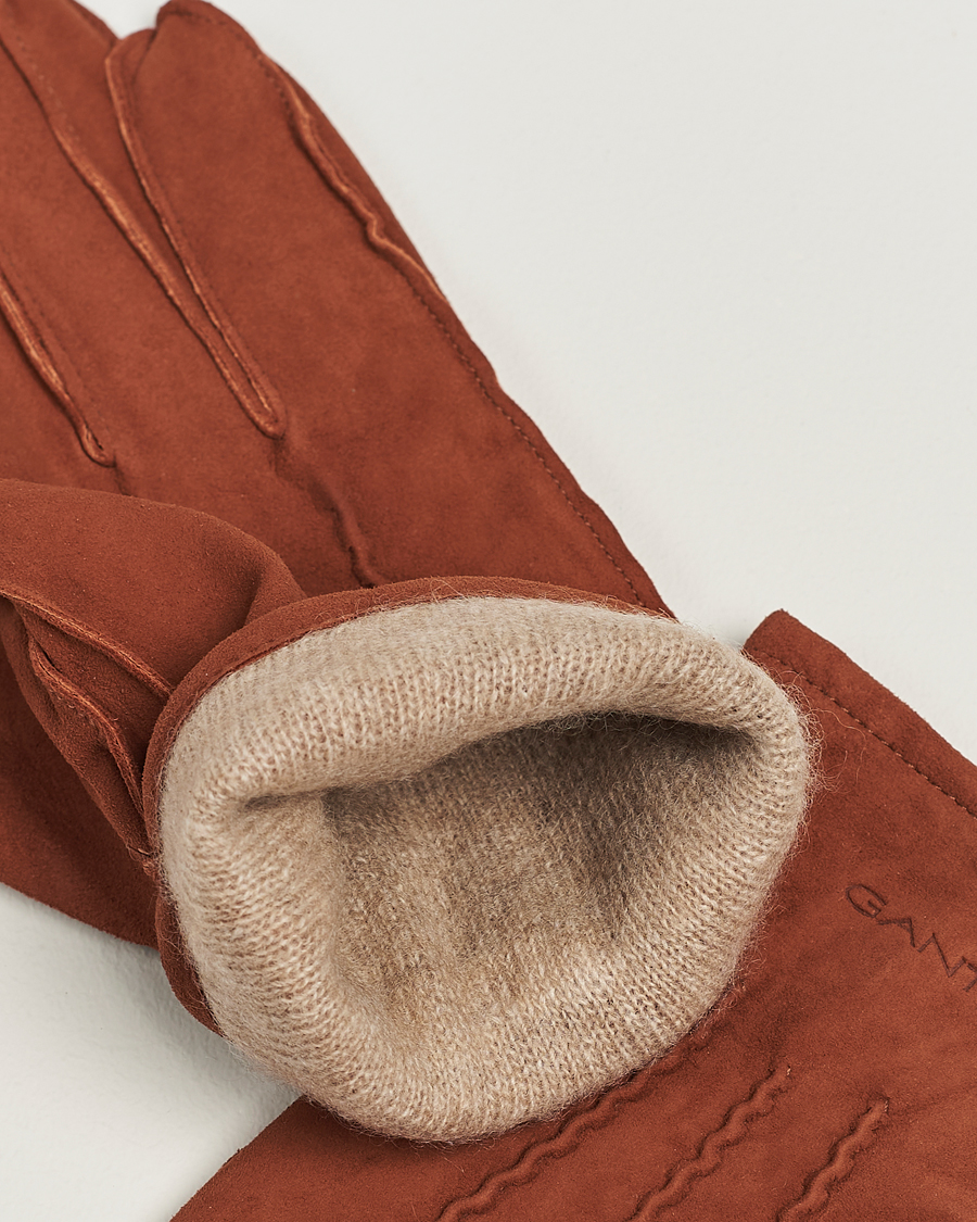 Herren |  | GANT | Classic Suede Gloves Clay Brown