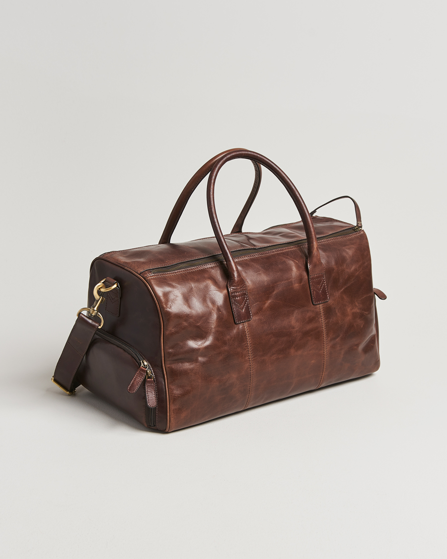 Herren | Loake 1880 Devon Leather Travel Bag Dark Brown | Loake 1880 | Devon Leather Travel Bag Dark Brown