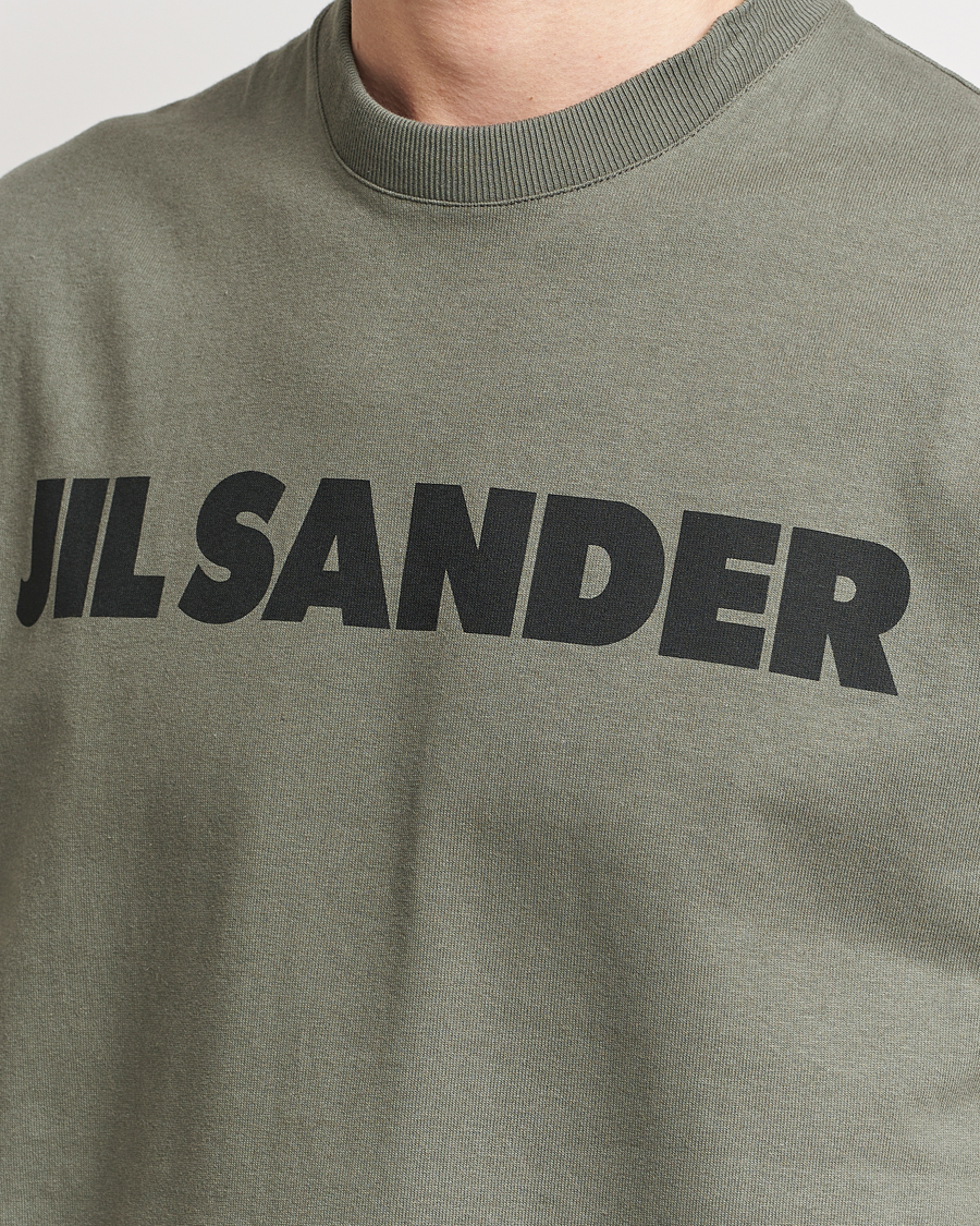 Herren | T-Shirts | Jil Sander | Printed Logo T-Shirt Thyme Green