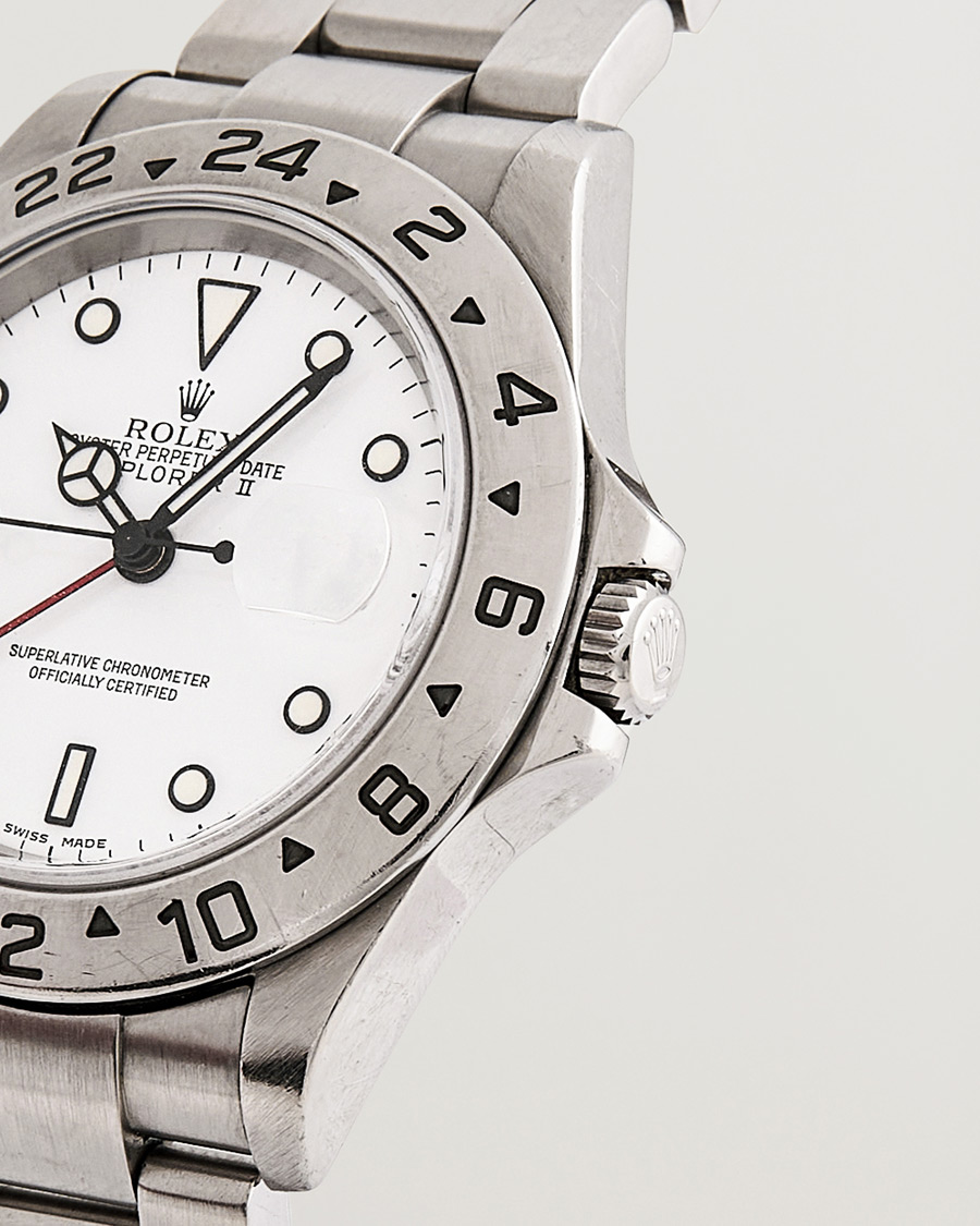 Herren | Rolex Pre-Owned Explorer II 16570 Silver | Rolex Pre-Owned | Explorer II 16570 Silver