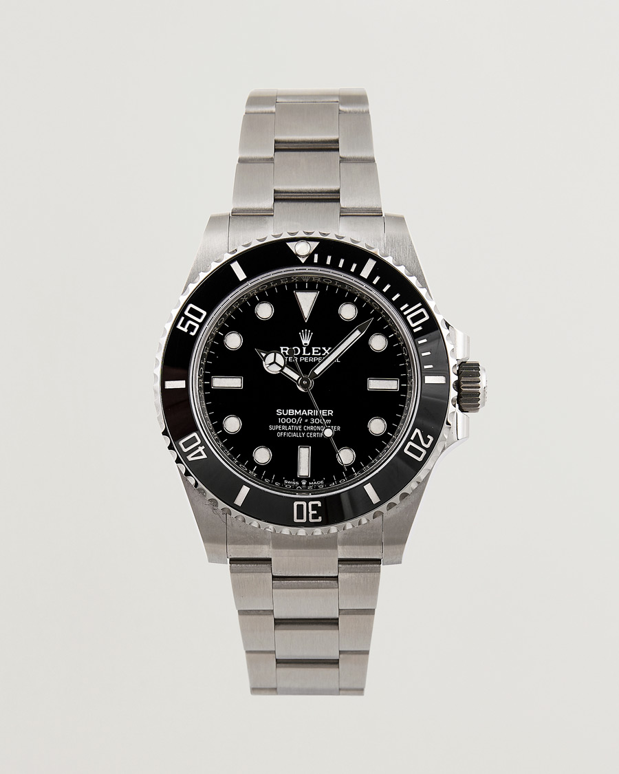Herren | Rolex Pre-Owned Submariner 124060 Oyster Perpetual Steel Black Silver | Rolex Pre-Owned | Submariner 124060 Oyster Perpetual Steel Black Silver
