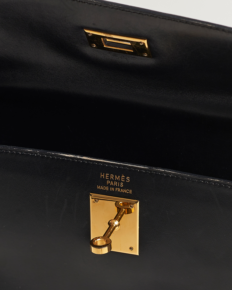 Herren | Hermès Pre-Owned Kelly 35 Handbag Black | Hermès Pre-Owned | Kelly 35 Handbag Black