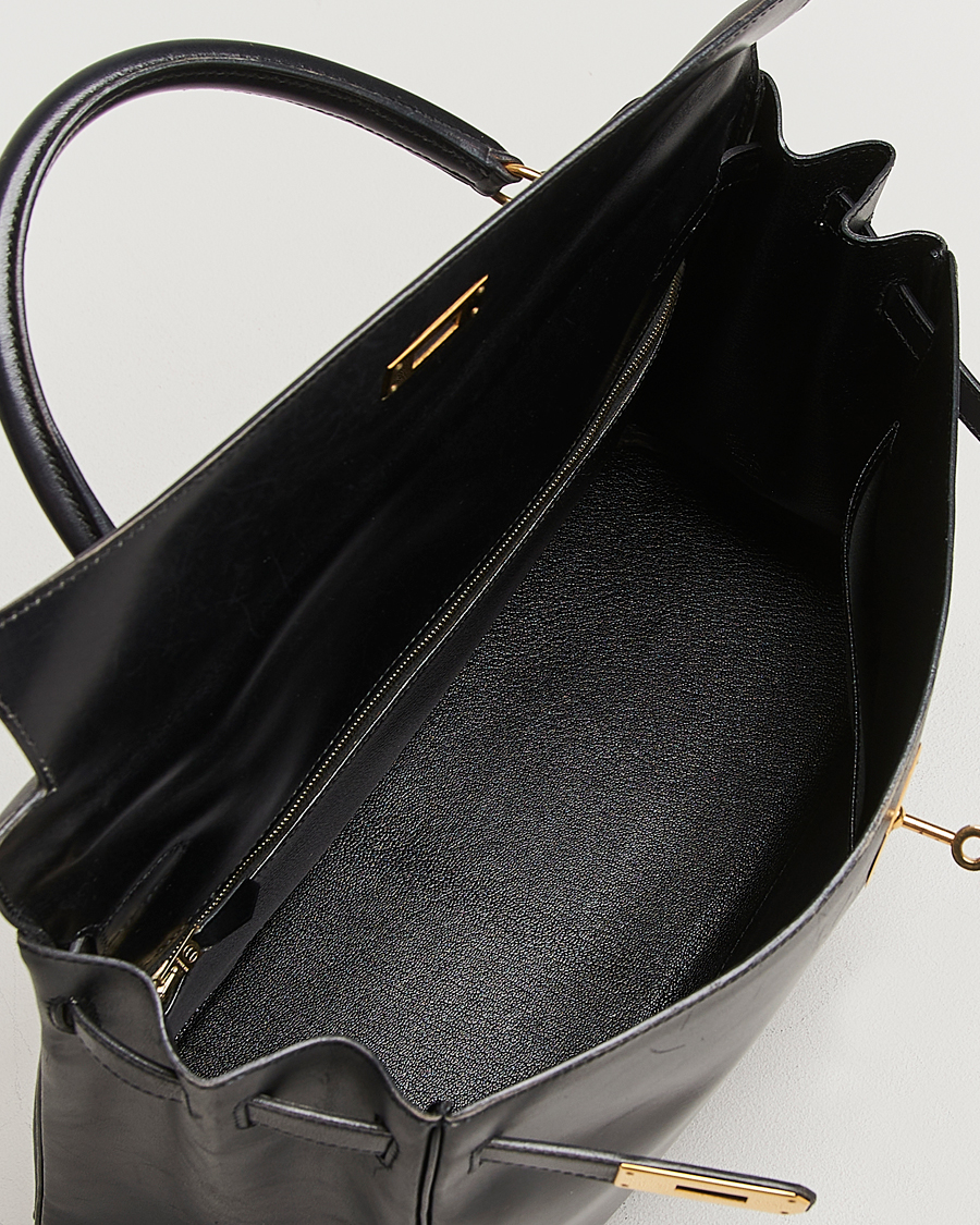 Herren | Hermès Pre-Owned Kelly 35 Handbag Black | Hermès Pre-Owned | Kelly 35 Handbag Black