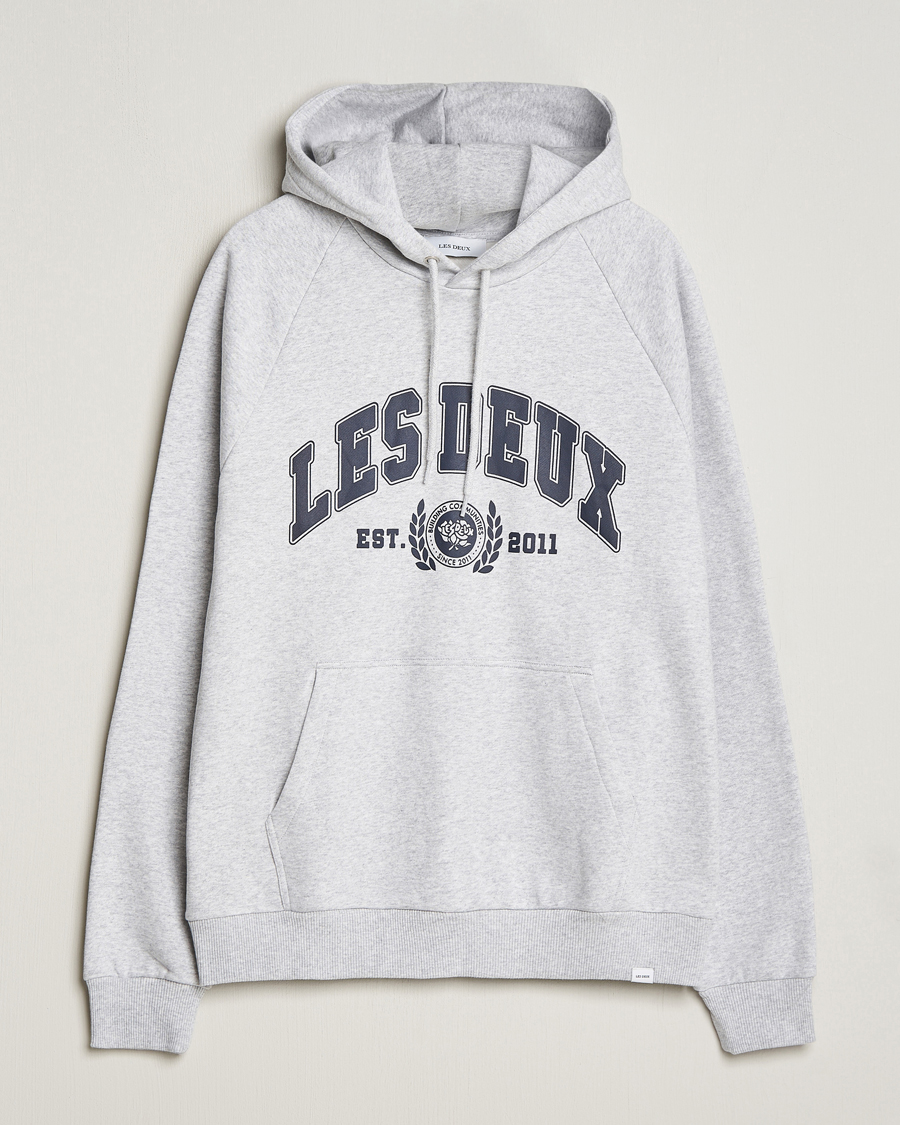 Herren | Pullover | LES DEUX | University Hoodie Snow Melange