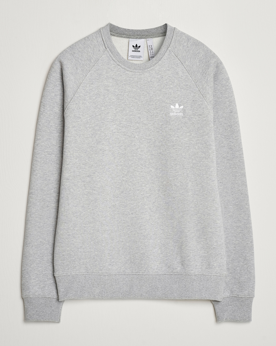 Herren | Pullover | adidas Originals | Essential Crew Neck Sweatshirt Grey Melange
