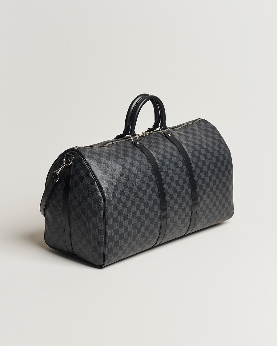 Herren | Louis Vuitton Pre-Owned Keepall Bandoulière 55 Damier Graphite | Louis Vuitton Pre-Owned | Keepall Bandoulière 55 Damier Graphite
