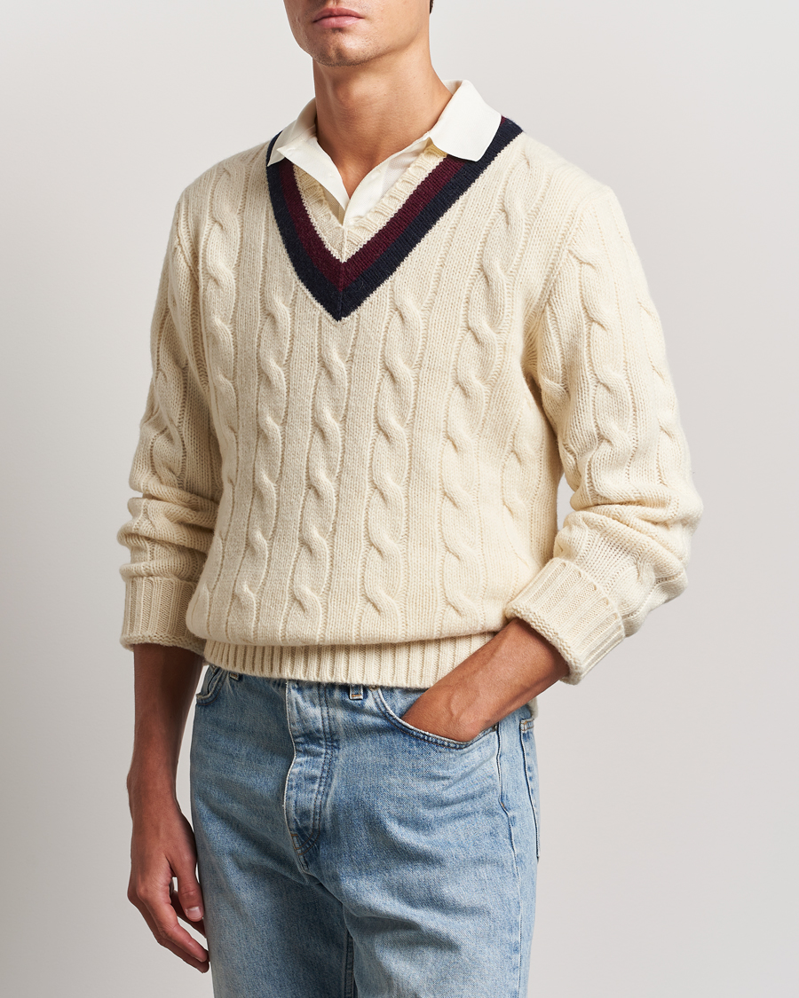 Herren |  | Polo Ralph Lauren | Wool Cricket Sweater Cream