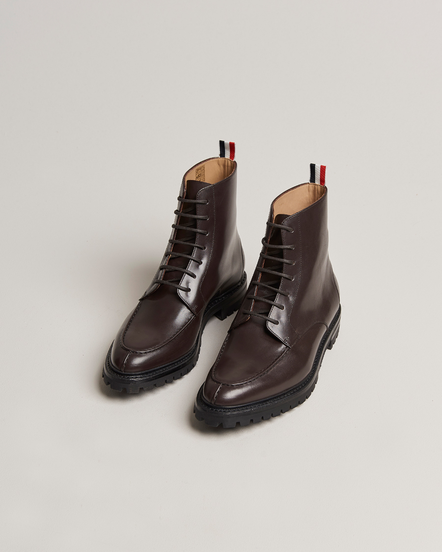 Herren | Schnürboots | Thom Browne | Apron Stitch Commando Boots Brown