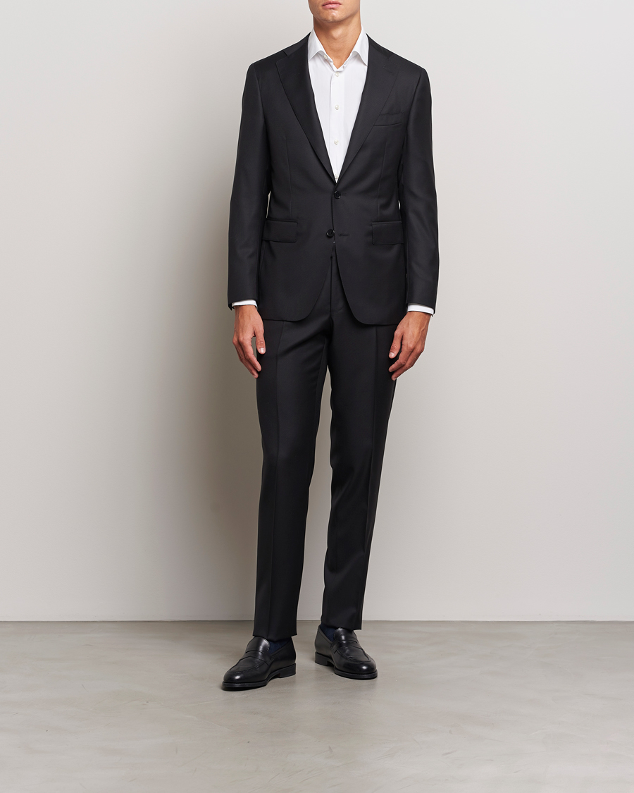 Herren |  | Canali | Super 130s Wool Capri Suit Black