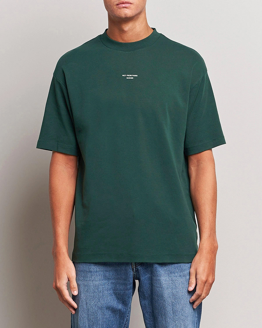 Herren |  | Drôle de Monsieur | Classic Slogan T-Shirt Dark Green