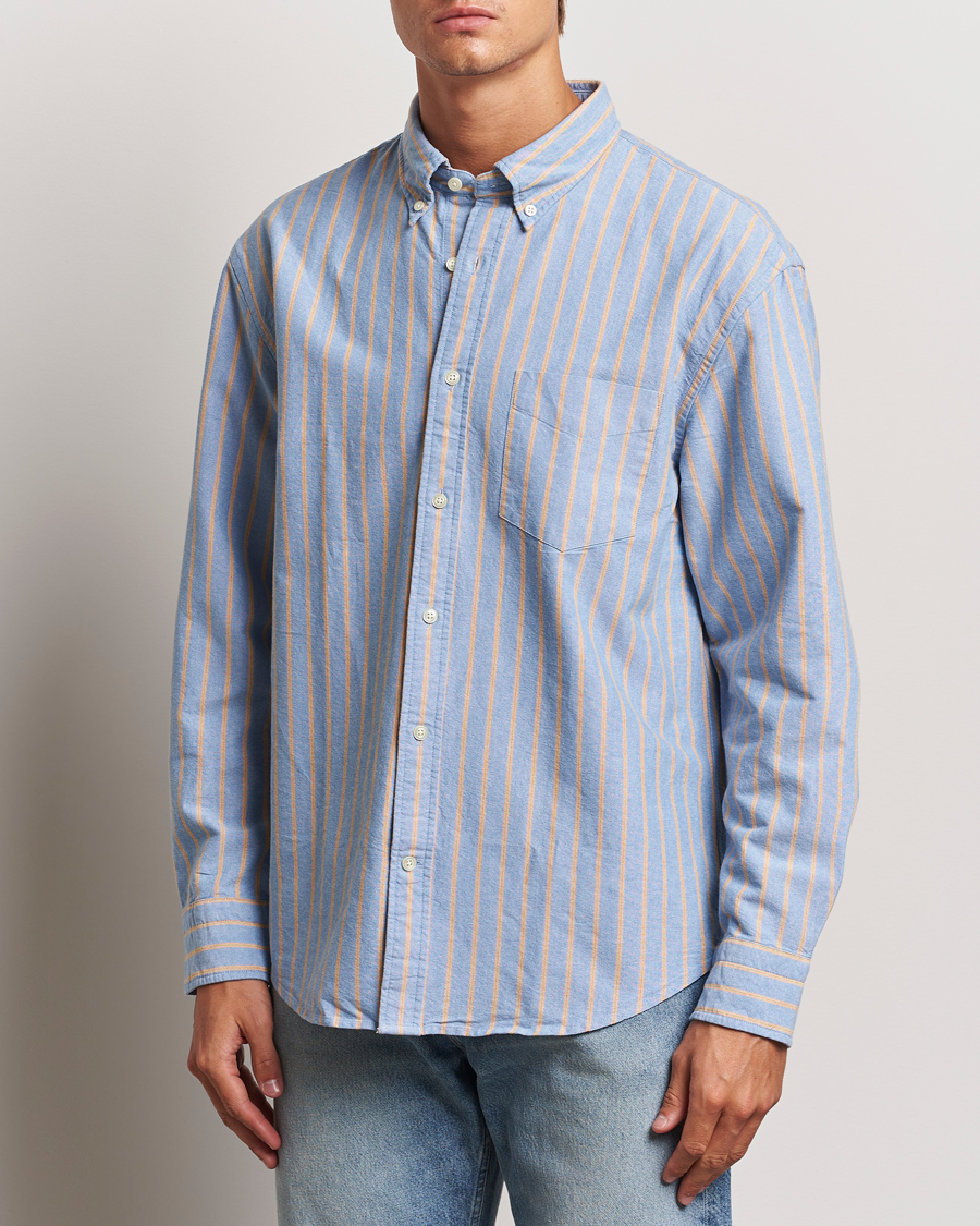 Herren |  | GANT 240 Mulberry Street | Regular Fit Archive Oxford Striped Shirt Vintage Blue