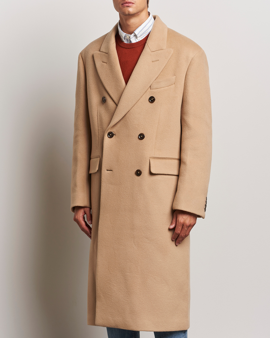 Herren | Kleidung | GANT 240 Mulberry Street | Double Breasted Wool Coat Mustard Beige