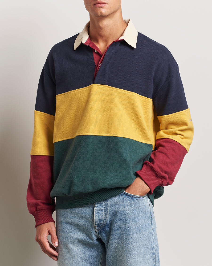 Herren |  | GANT | Sweat Color Block Heavy Rugger Evening Blue