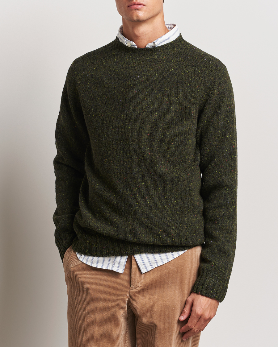 Herren | Kleidung | Harley Of Scotland | Donegal Wool Crewneck Harris Green