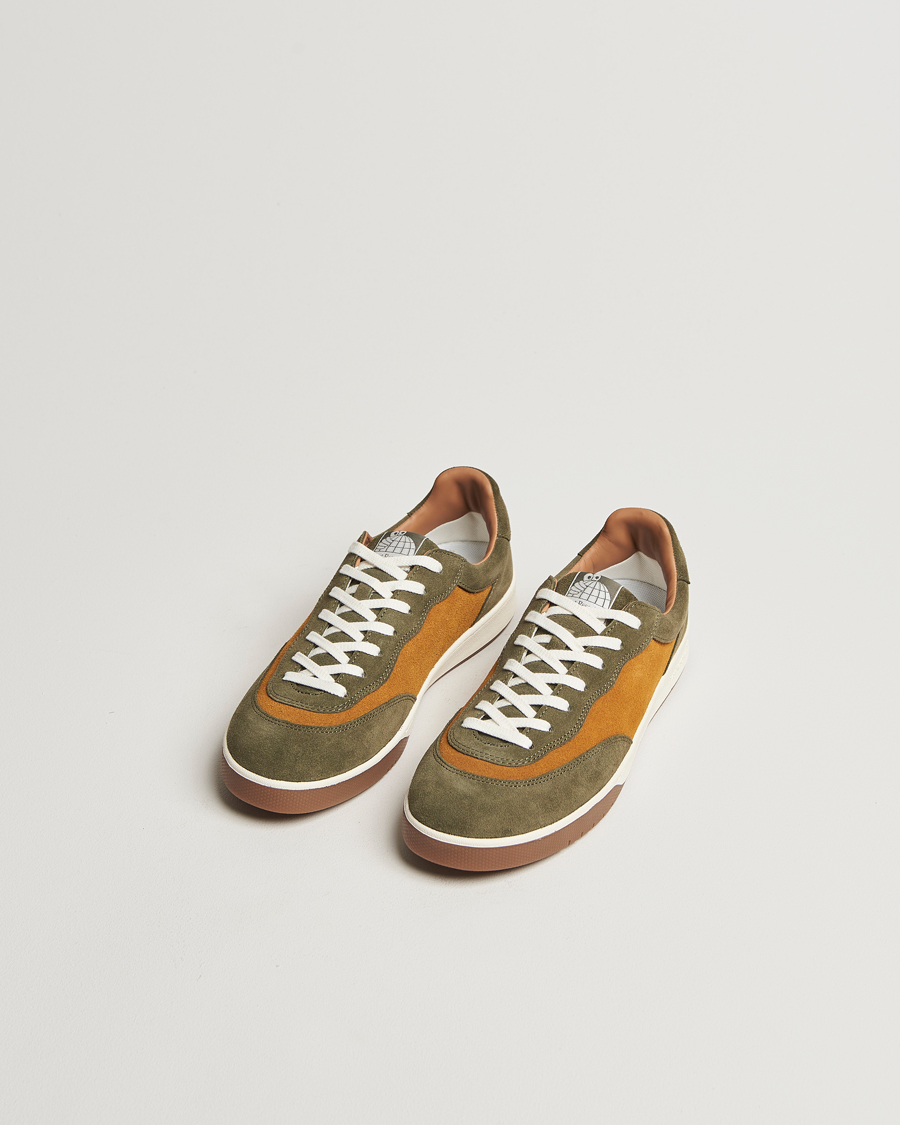 Herren | Sneaker mit niedrigem Schaft | Last Resort | CM001 Suede Sneaker Olive/Golden Brown