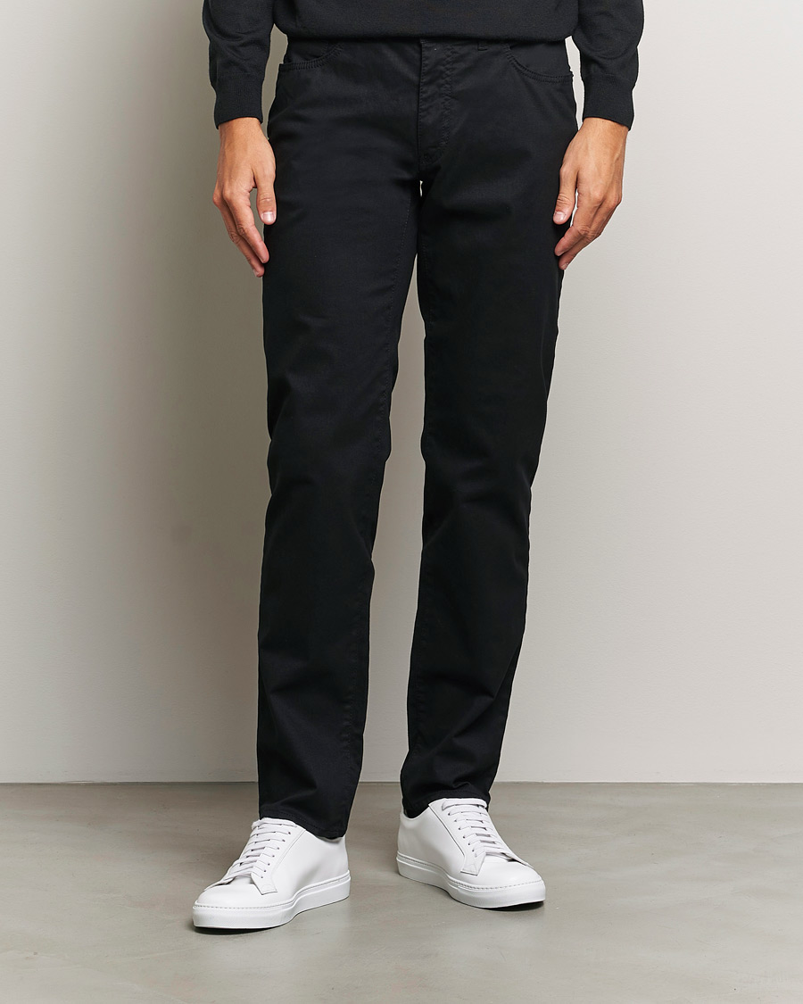 Herren |  | Brax | Cadiz Cotton Satin 5-Pocket Pants Perma Black