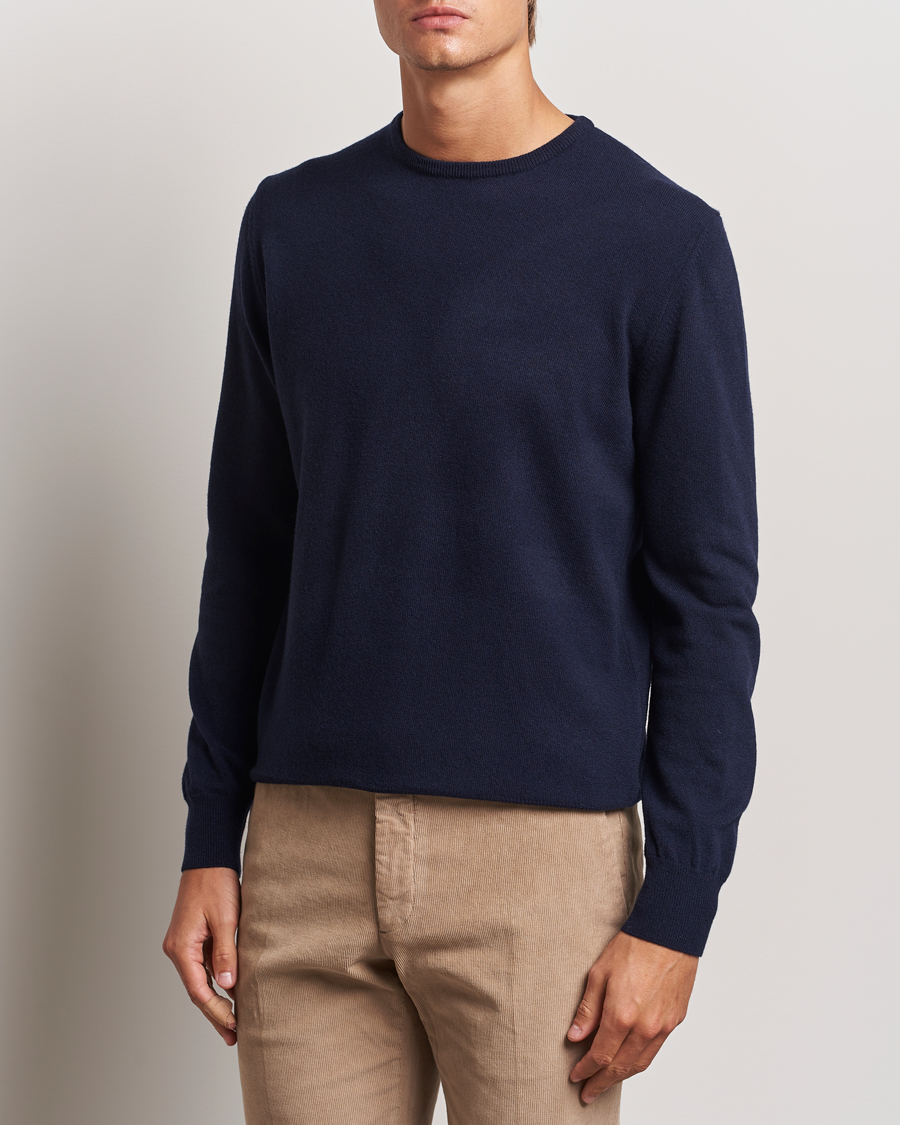 Herren |  | Morgano | Wool/Cashmere Crewneck Navy