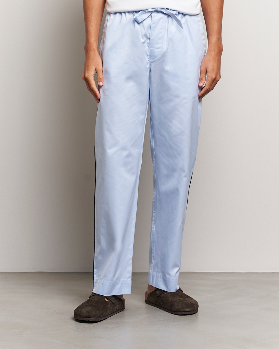 Herren | Pyjamas | Tekla | Sateen Pyjama Pants Bellhop Blue