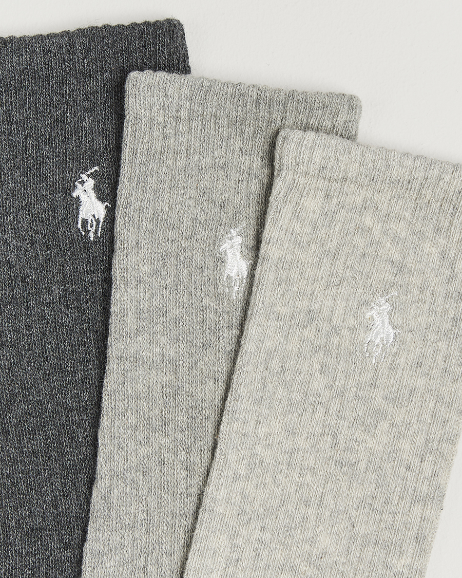 Herren |  | Polo Ralph Lauren | 3-Pack Rib Cotton Sock Grey